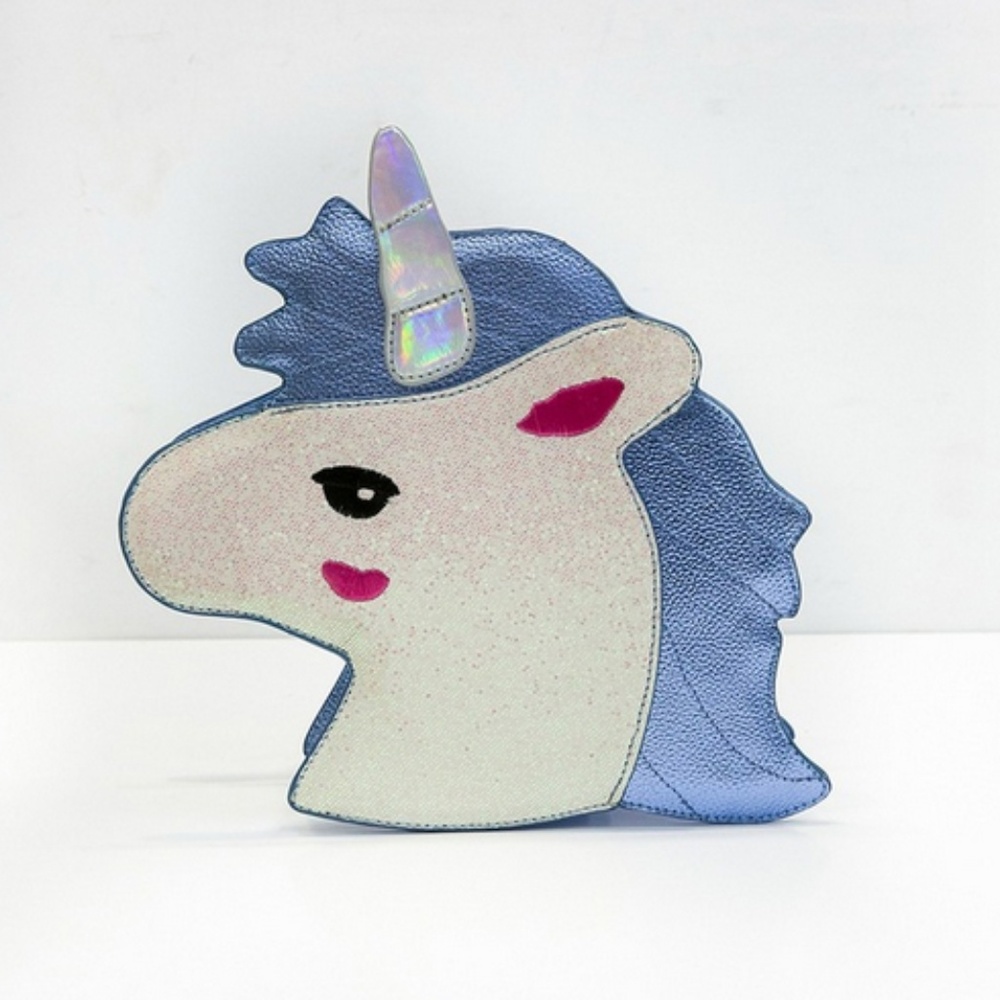 Blue Unicorn Mini Crossbody Purse